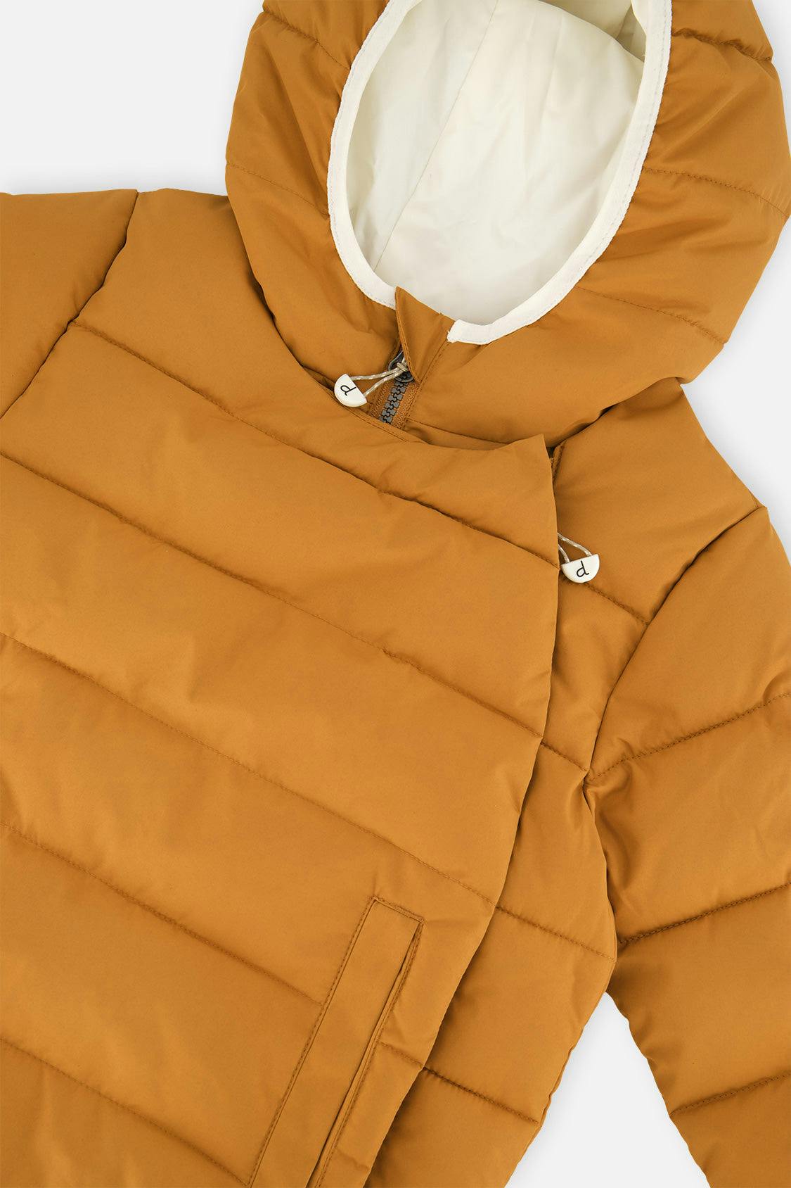 Winter Jacket Adapted For Car Seats Brown Sugar