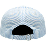 Blue Seersucker Football Baseball Hat (Baby/Toddler, Youth)