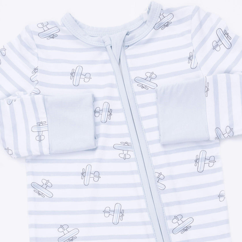 Airplane Stripe - Convertible Romper