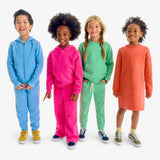 Kids cozy fleece crewneck sweatshirt