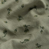 Green Corduroy Acorn Print Overalls