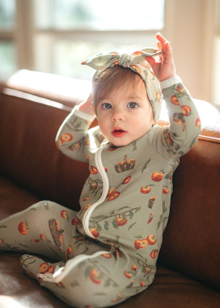 Apple Orchard Organic Cotton Knotted Headband