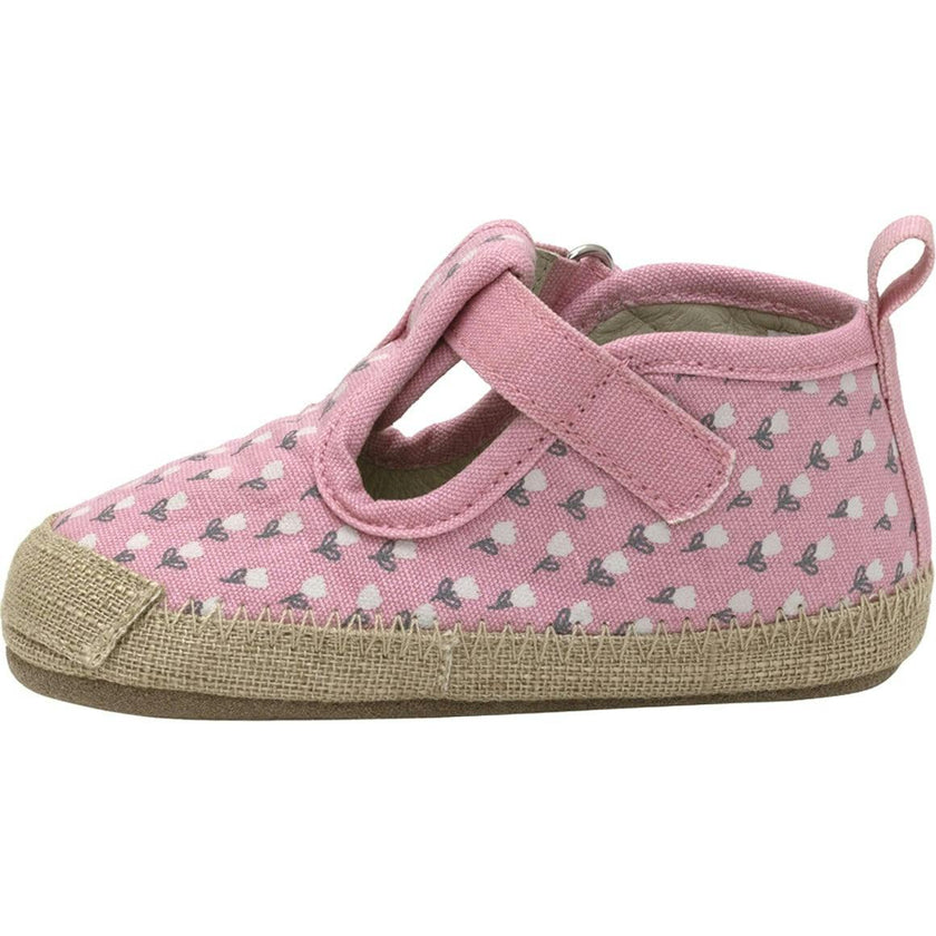 Tulips Blush Canvas Espadrille First Kick