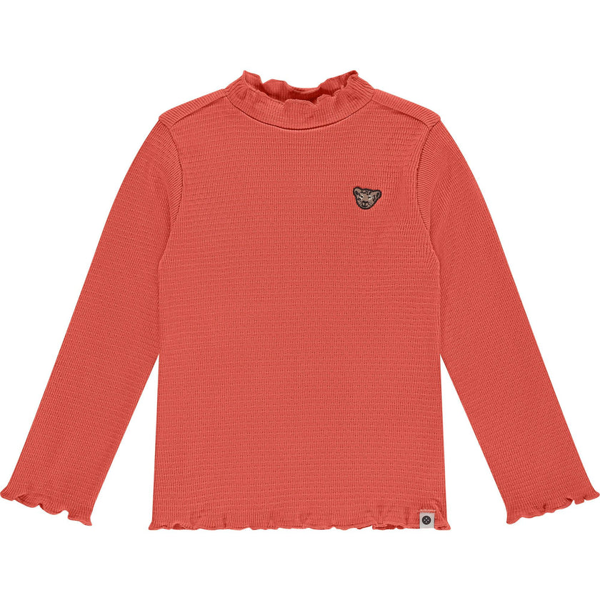 Ribbed Mock Neck Long Sleeve