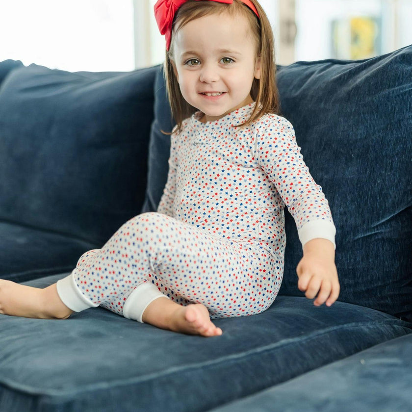 Parker Zipper Pajama - Star Spangled