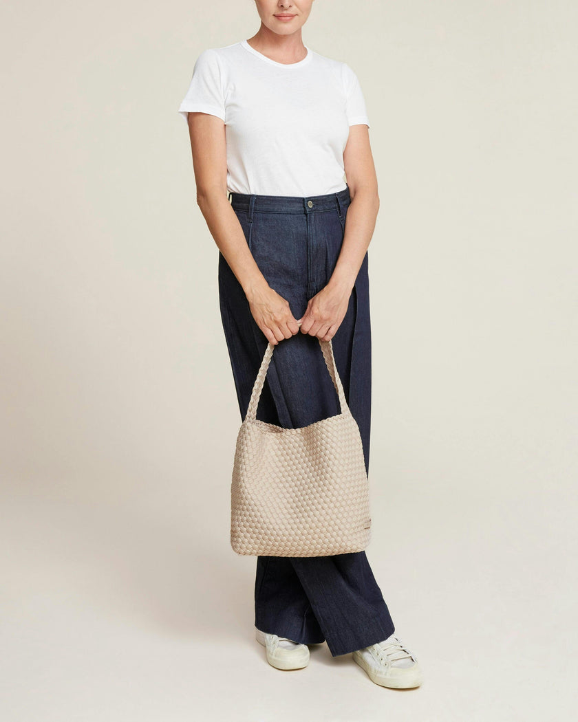 Nomad Medium Hobo | Ecru