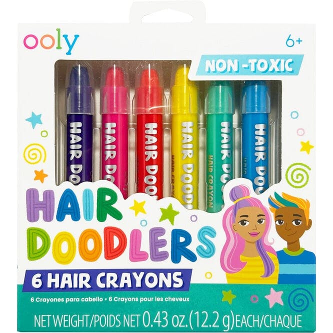 Hair Doodlers Hair Crayons - Set of 6