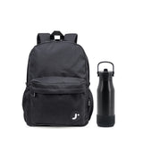 Oz Daypack Backpack with 22oz Flowee Water Bottle in Black