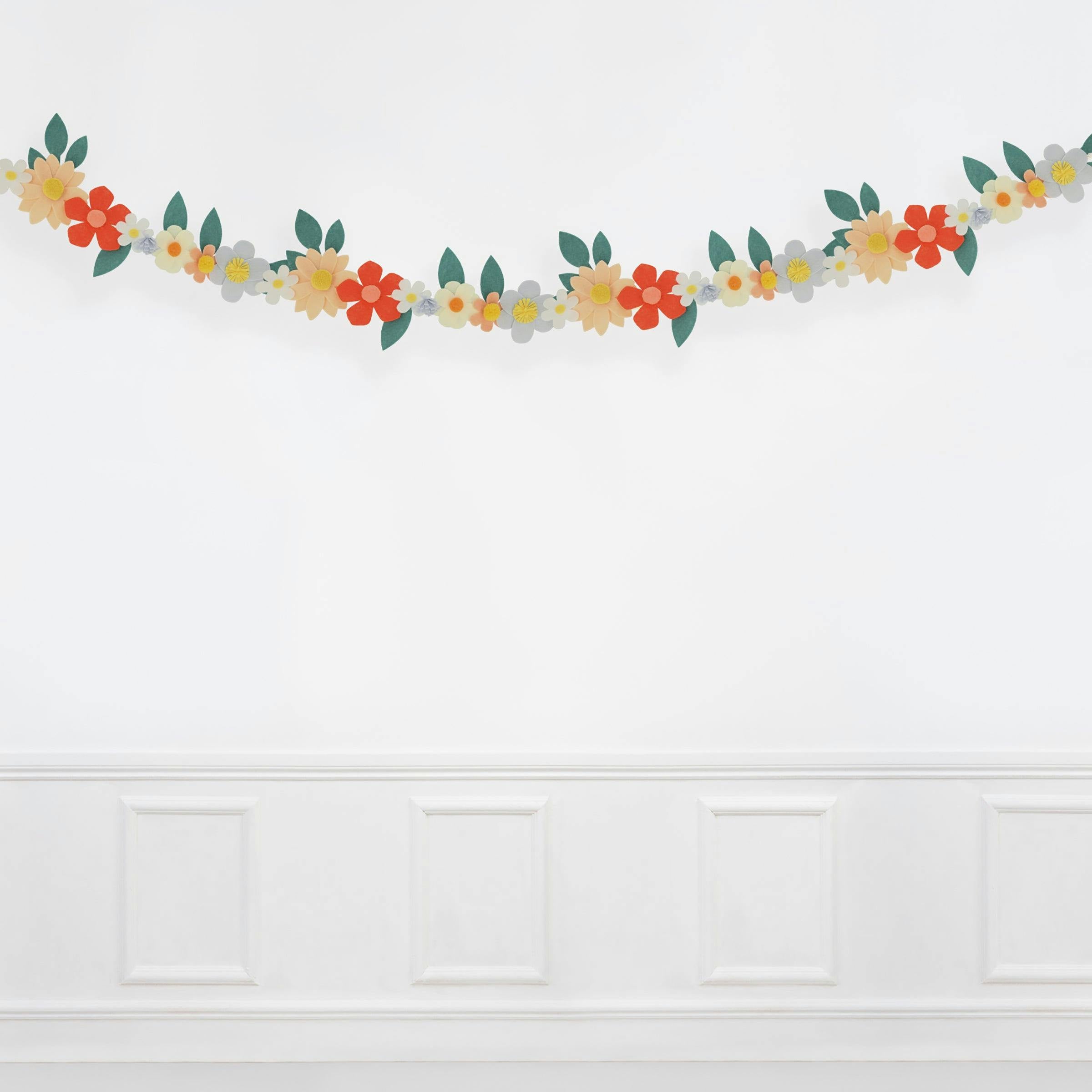 Felt Flower Garland
