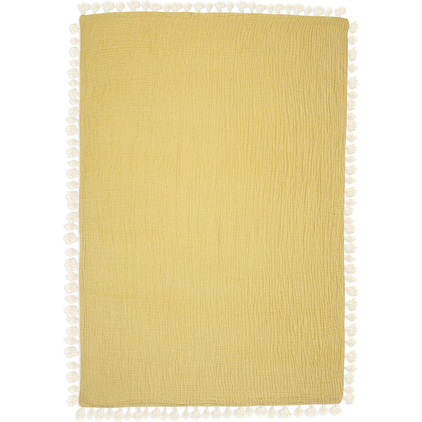 6 Layer Muslin Blanket Ochre