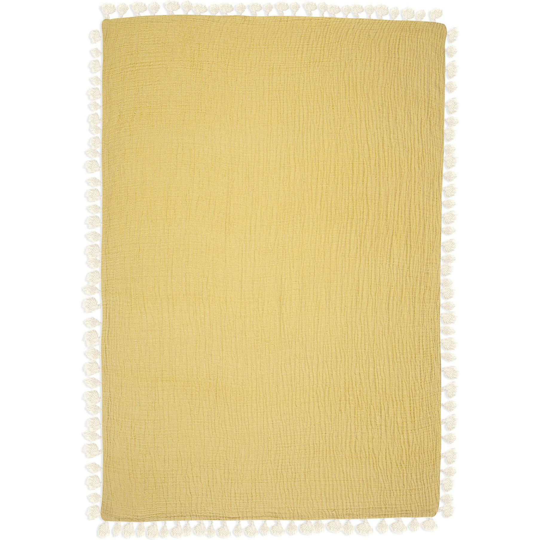 6 Layer Muslin Blanket Ochre