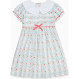 Ivory Rose Stripe Lana Girl Dress