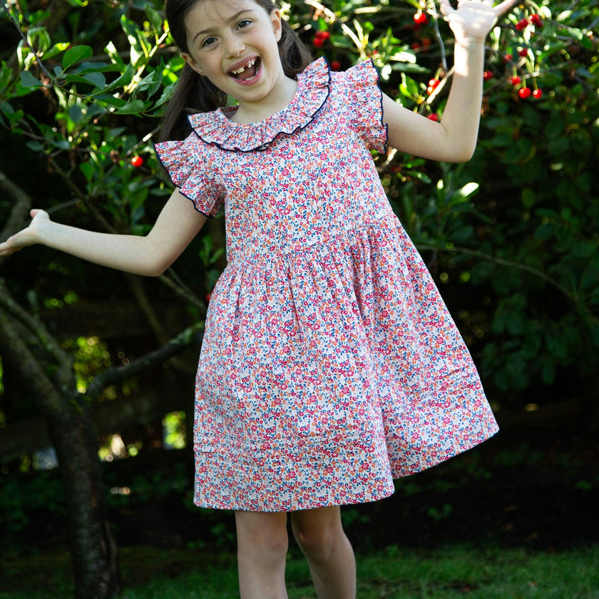Girls Ana Dress with Ruffles
