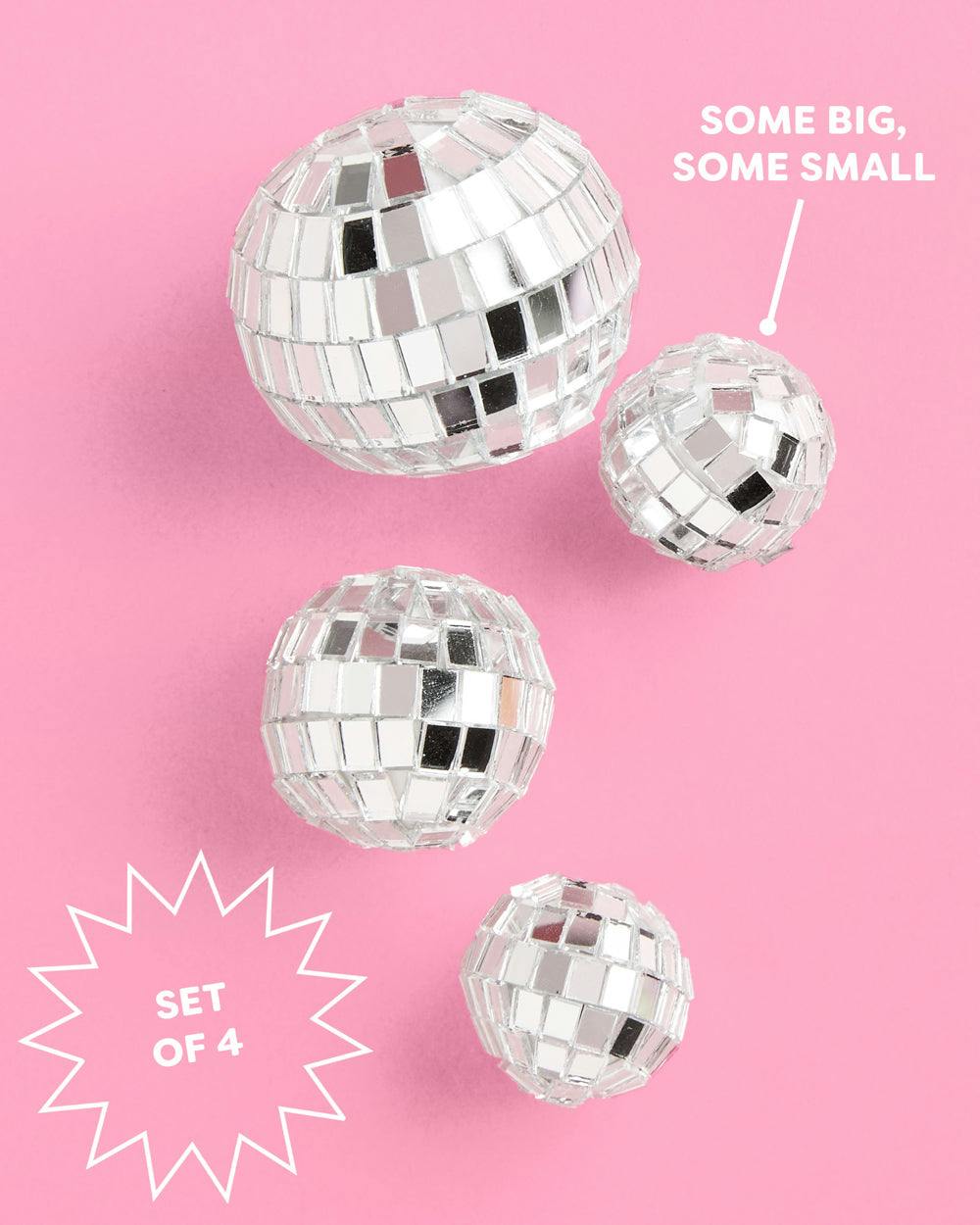 Hoedown Disco Topper - mirrored cake topper set