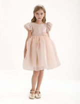 Champagne D'Amico Floral Teacup Dress