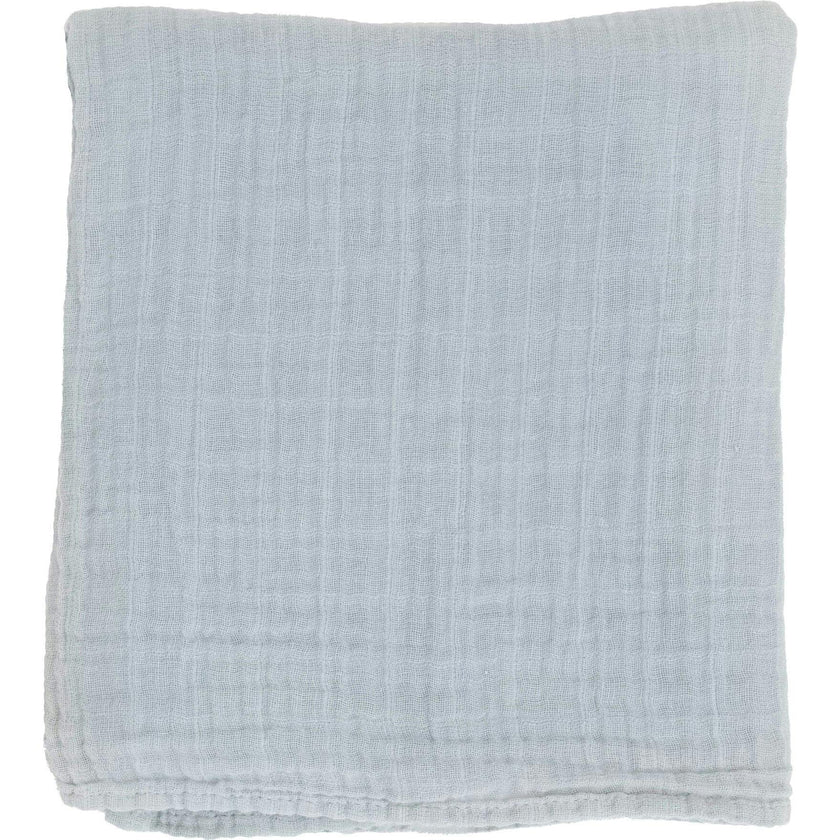 Organic Cotton Muslin Swaddle Blanket - White