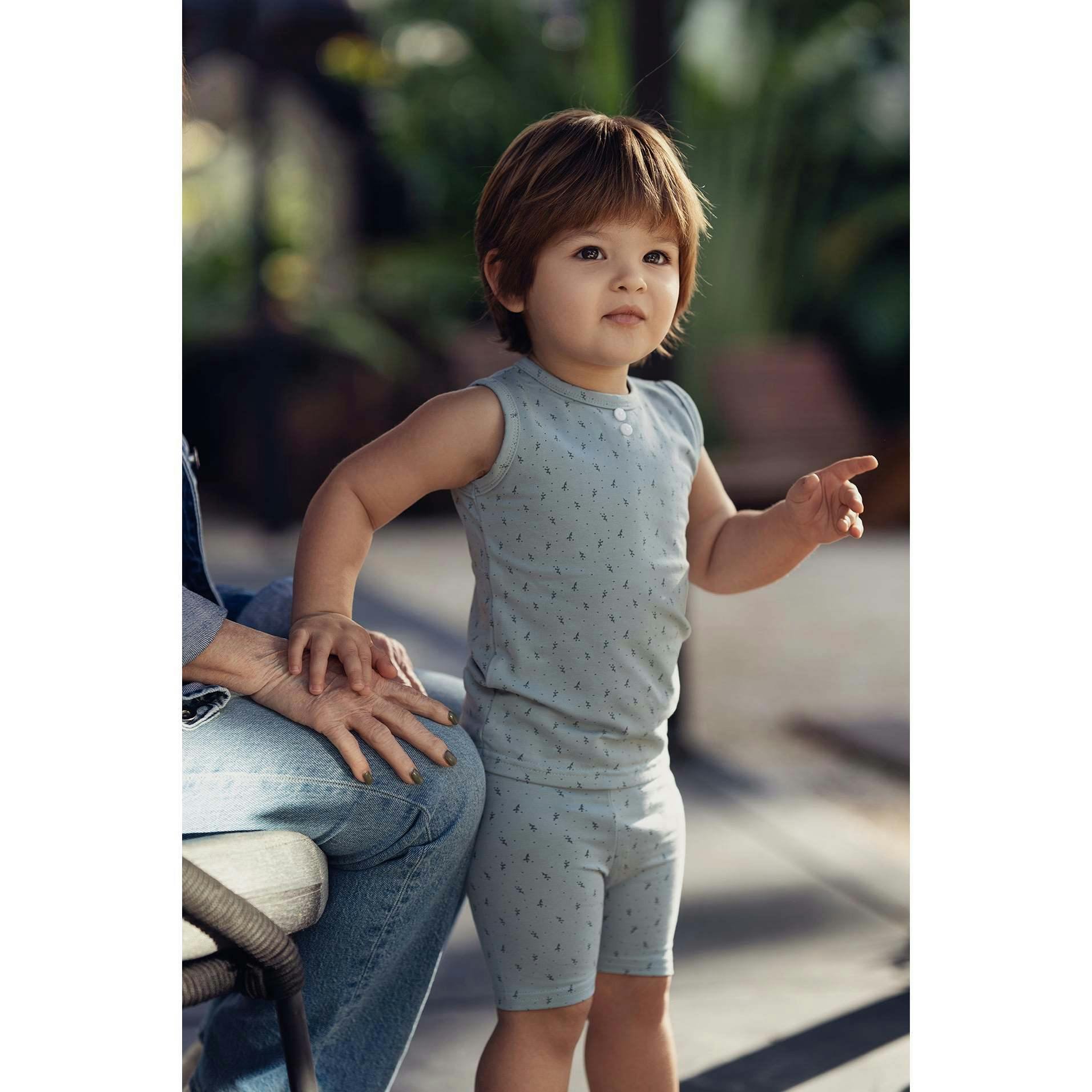 Buttons & Polka Dots 2-Piece Tank & Short Set