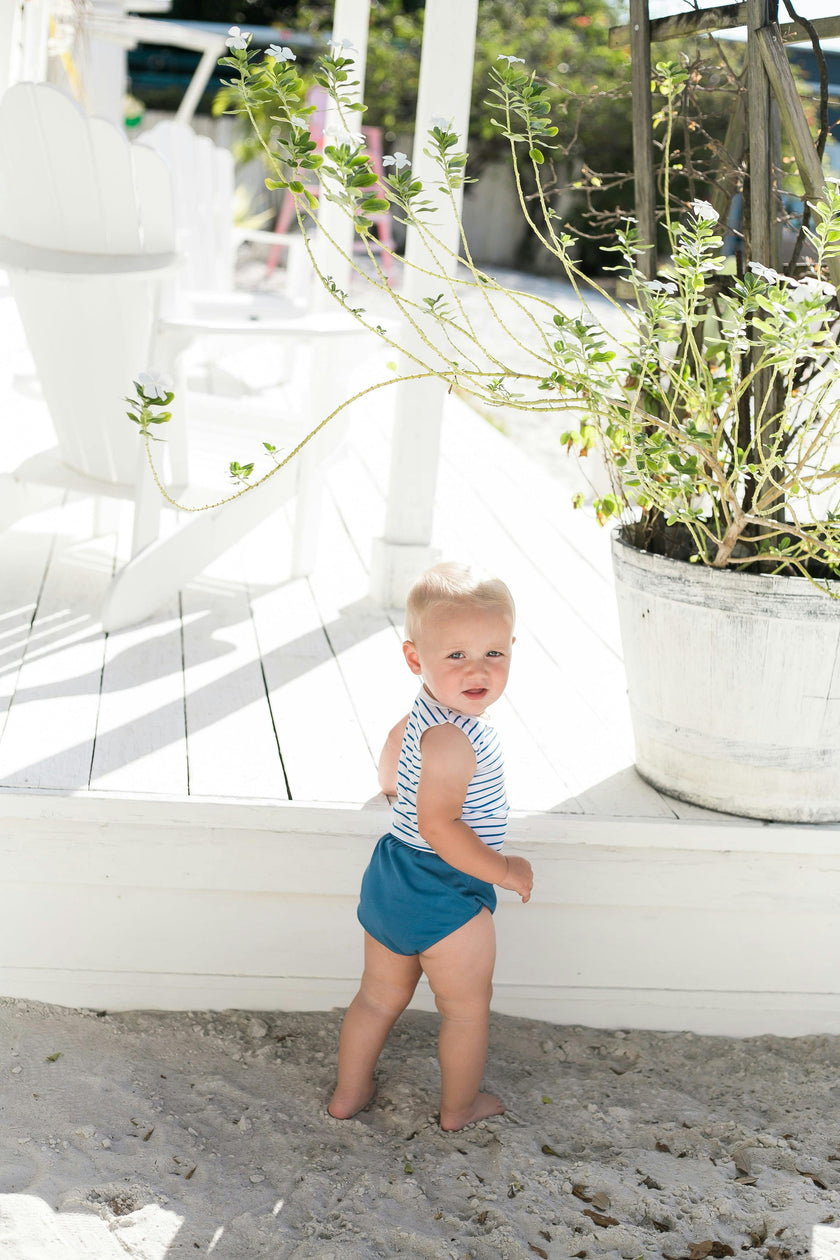 Boys Striped Top With Bloomer