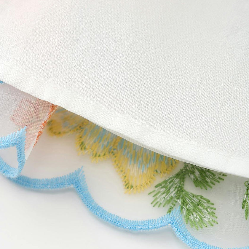 Bianca Embroidered Frill Maxi Dress