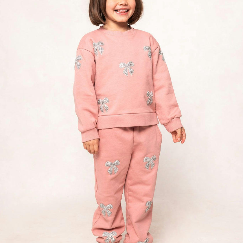 Mini Micah Jogger Sweatpants in Pink
