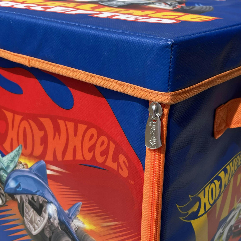 ZipBin Hot Wheels 300 Car Storage Cube & Playmat
