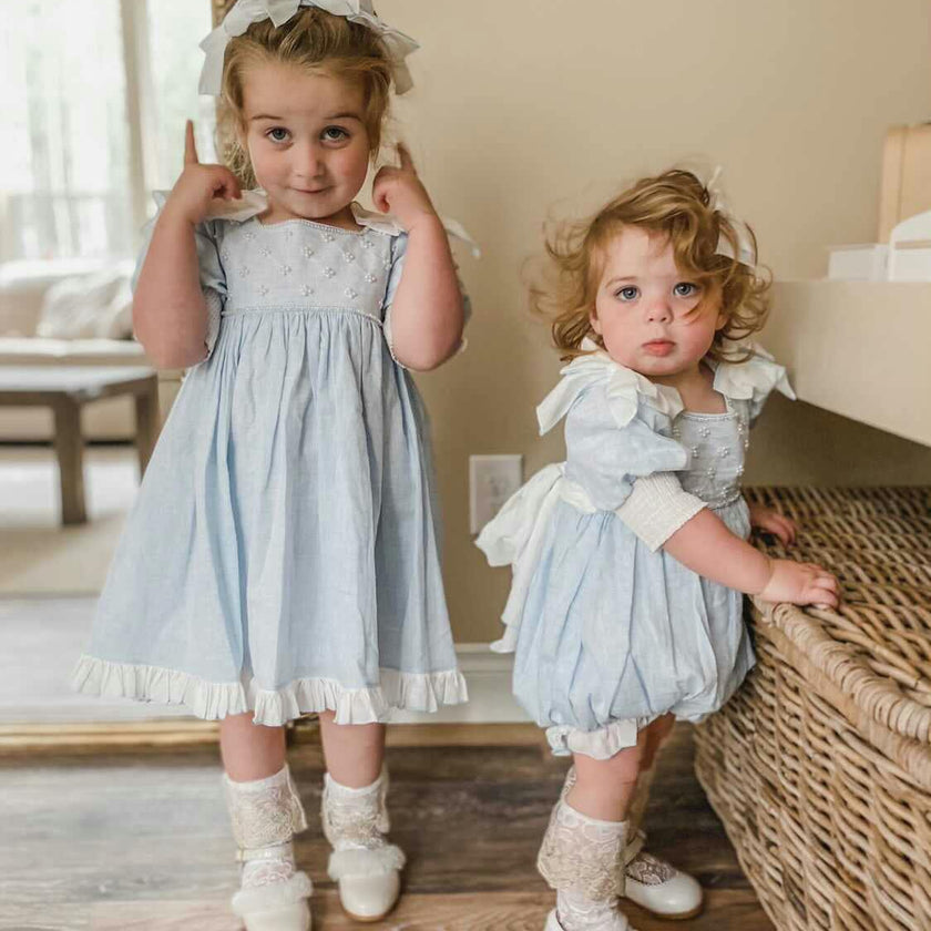 Charlotte Baby Blue Romper