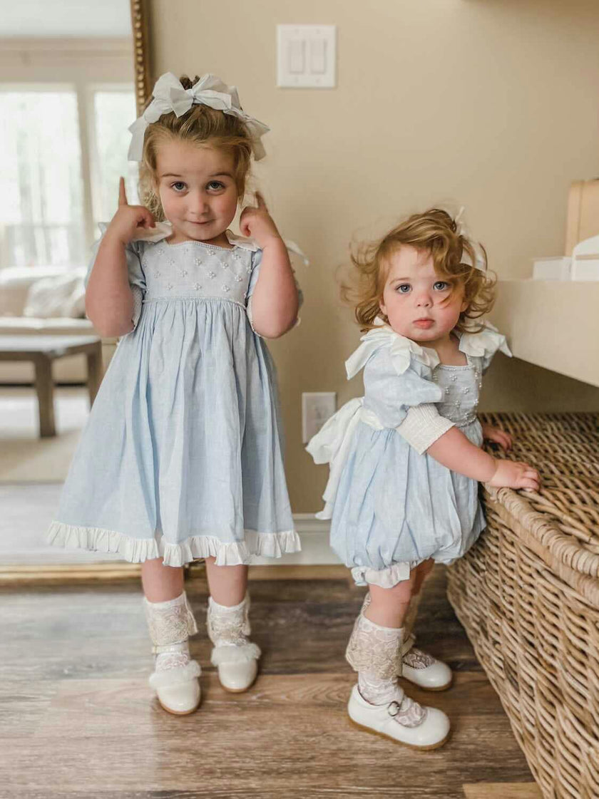Charlotte Baby Blue Romper