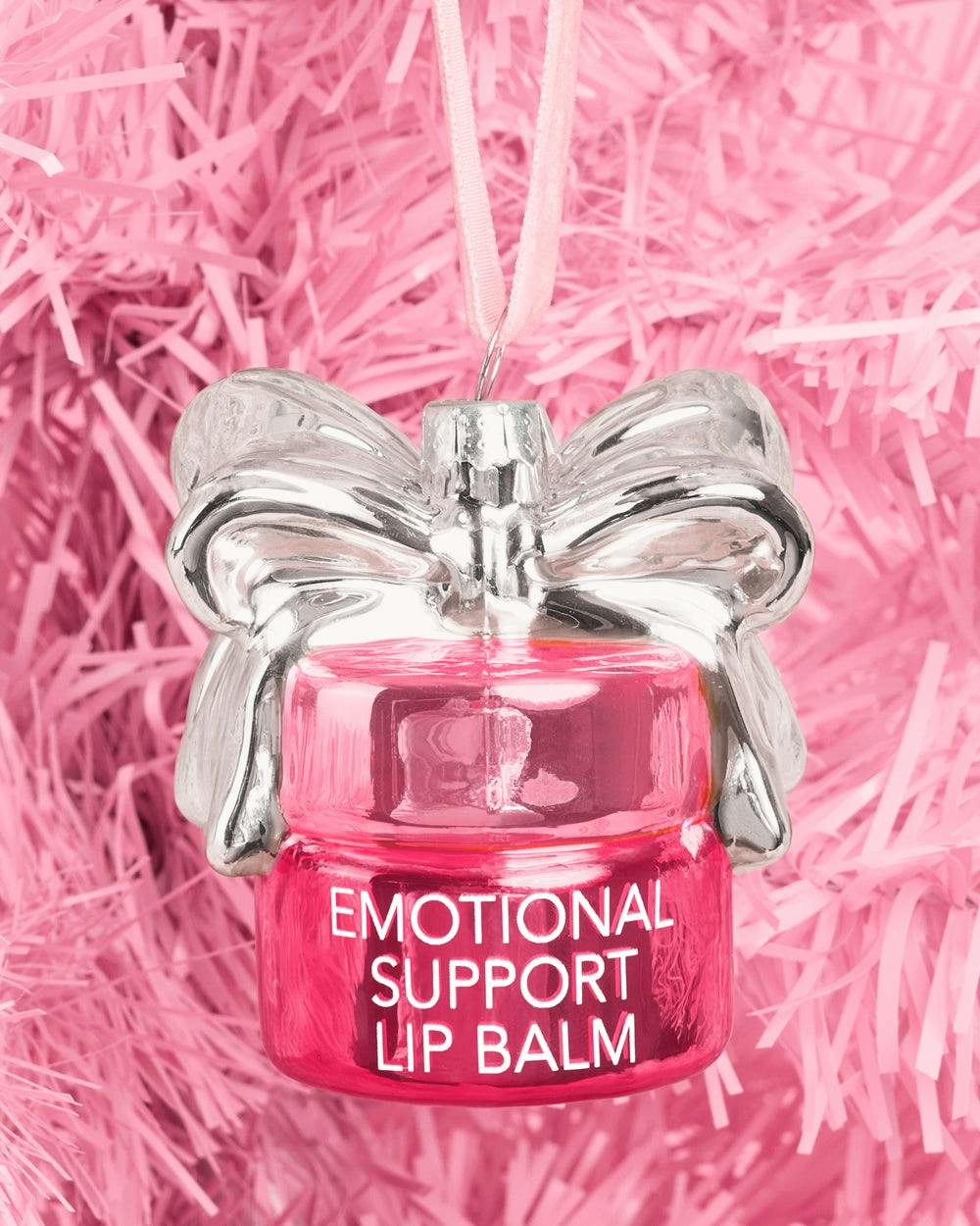 Emotional Support Lip Balm - glass ornament