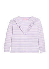Aspen Tee - Lavender Sparkle Stripe