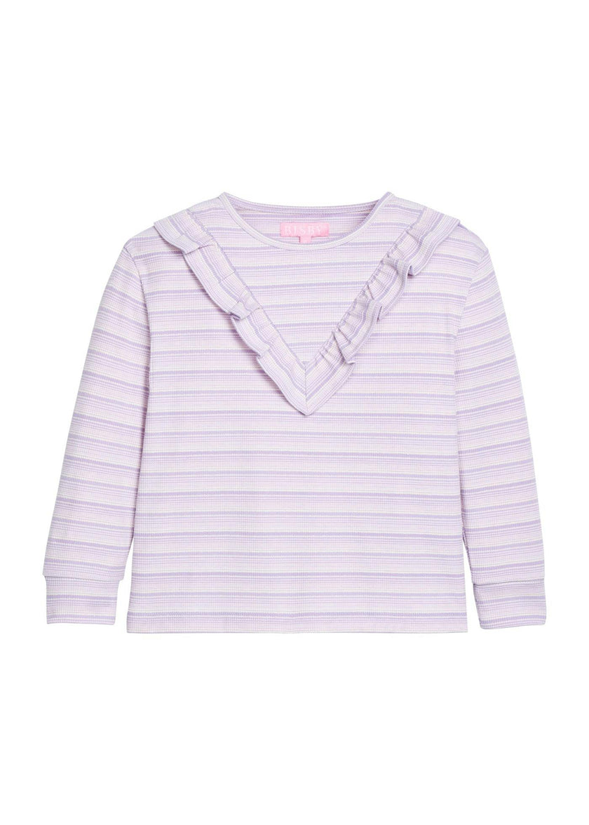 Aspen Tee - Lavender Sparkle Stripe