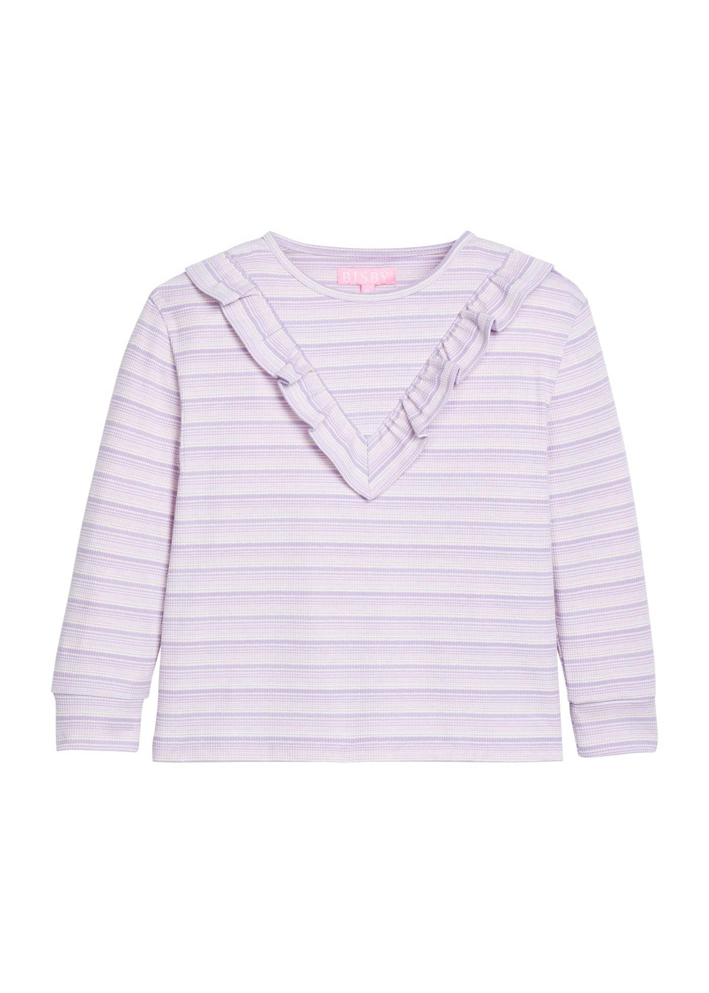Aspen Tee - Lavender Sparkle Stripe