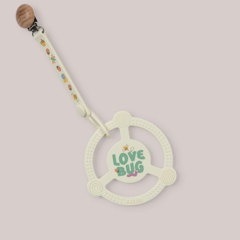 Studio Oh! Silicone Teether Ring With Detachable Clip
