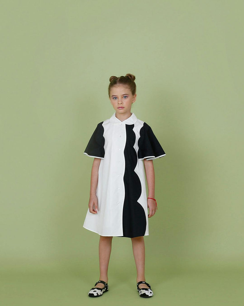 Lulu dress (blush pink/hot pink)