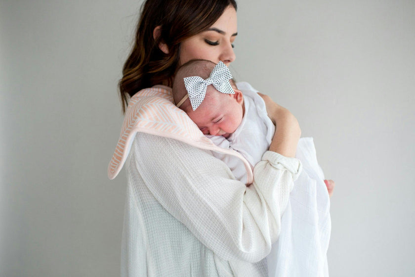3 Pack Premium Burp Cloths - Blush