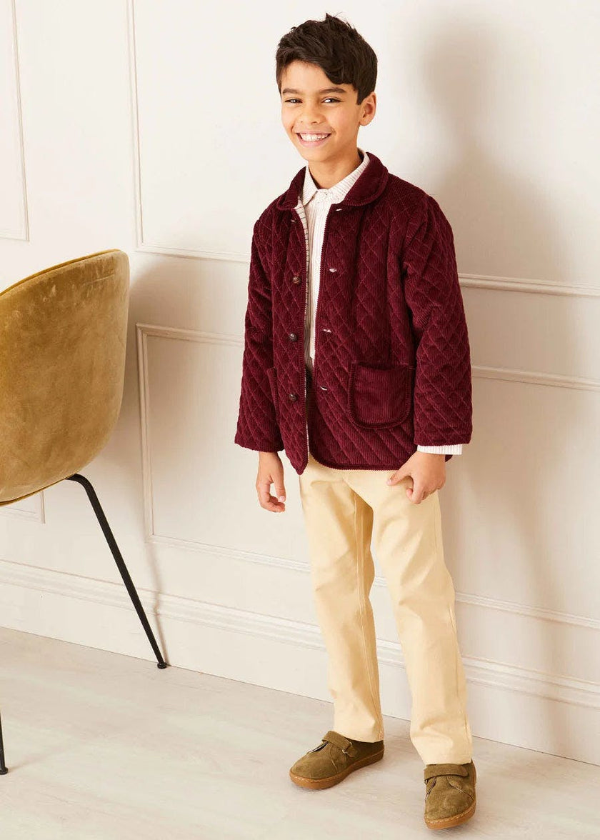 Plain Five Pocket Chino Trousers in Camel (4-10yrs)