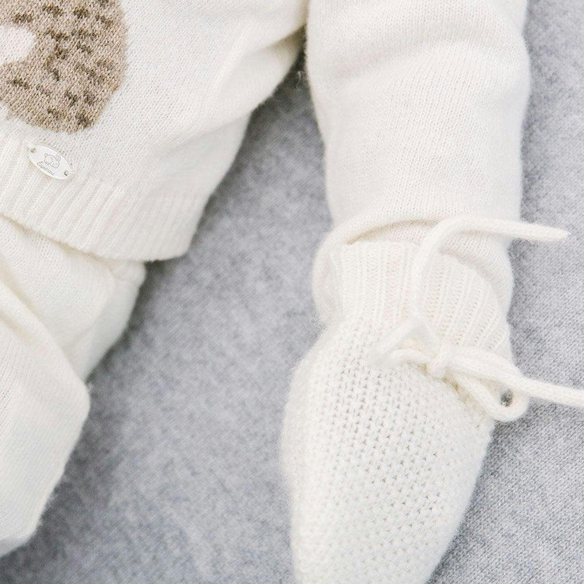 Baby Mittens in White