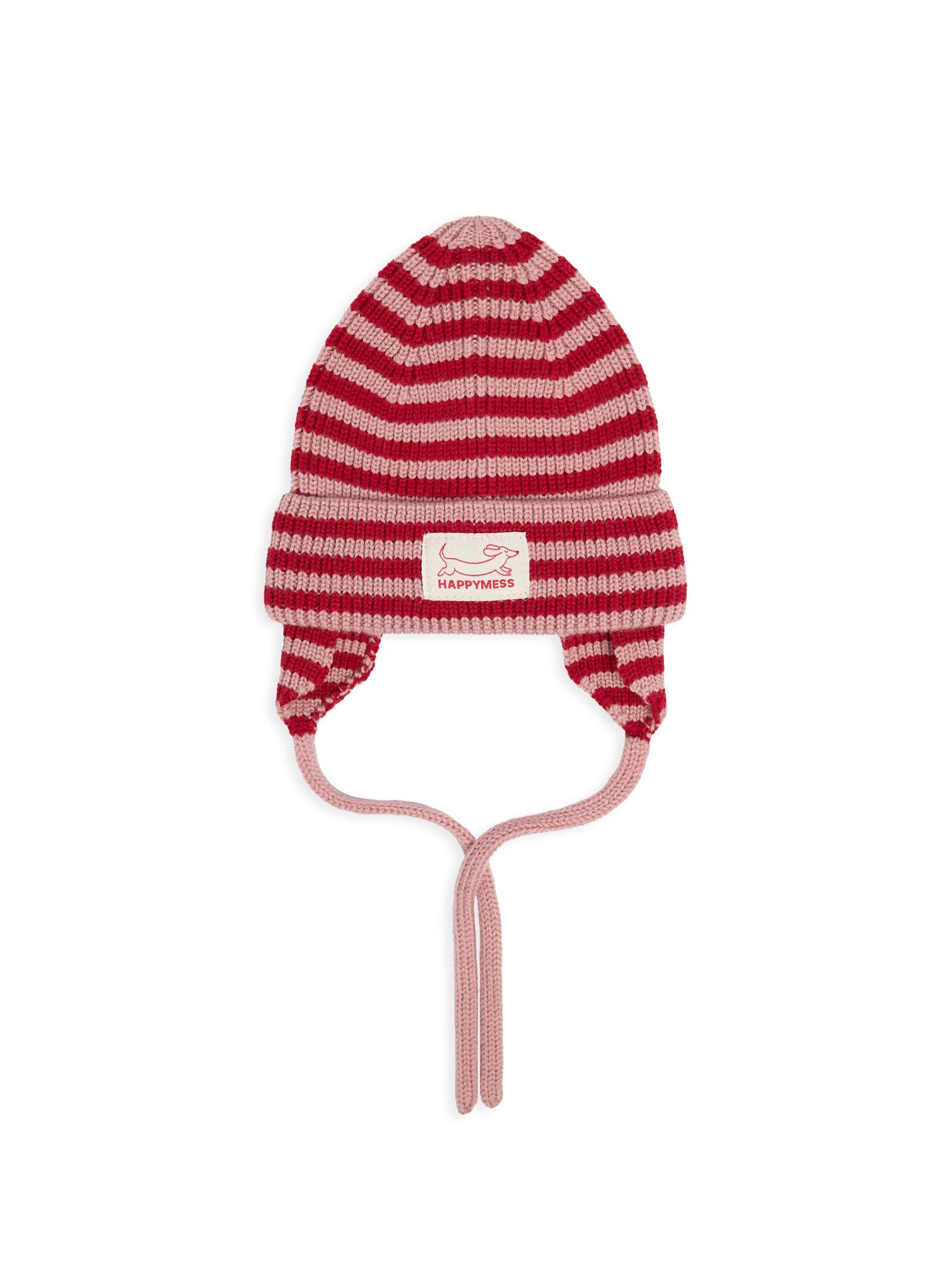 children's merino hat - cherry frost