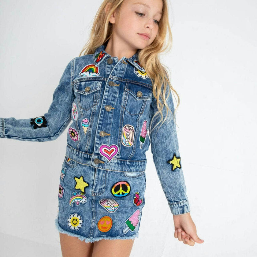 All About The Patch Denim Skirt