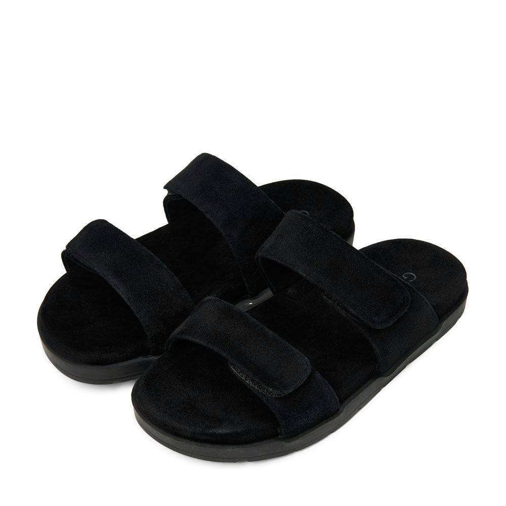 Rafa Double Velcro Strap Slides Slip Ons