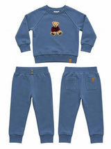 Hook Stitch Bear Sweatshirt & Pant Set