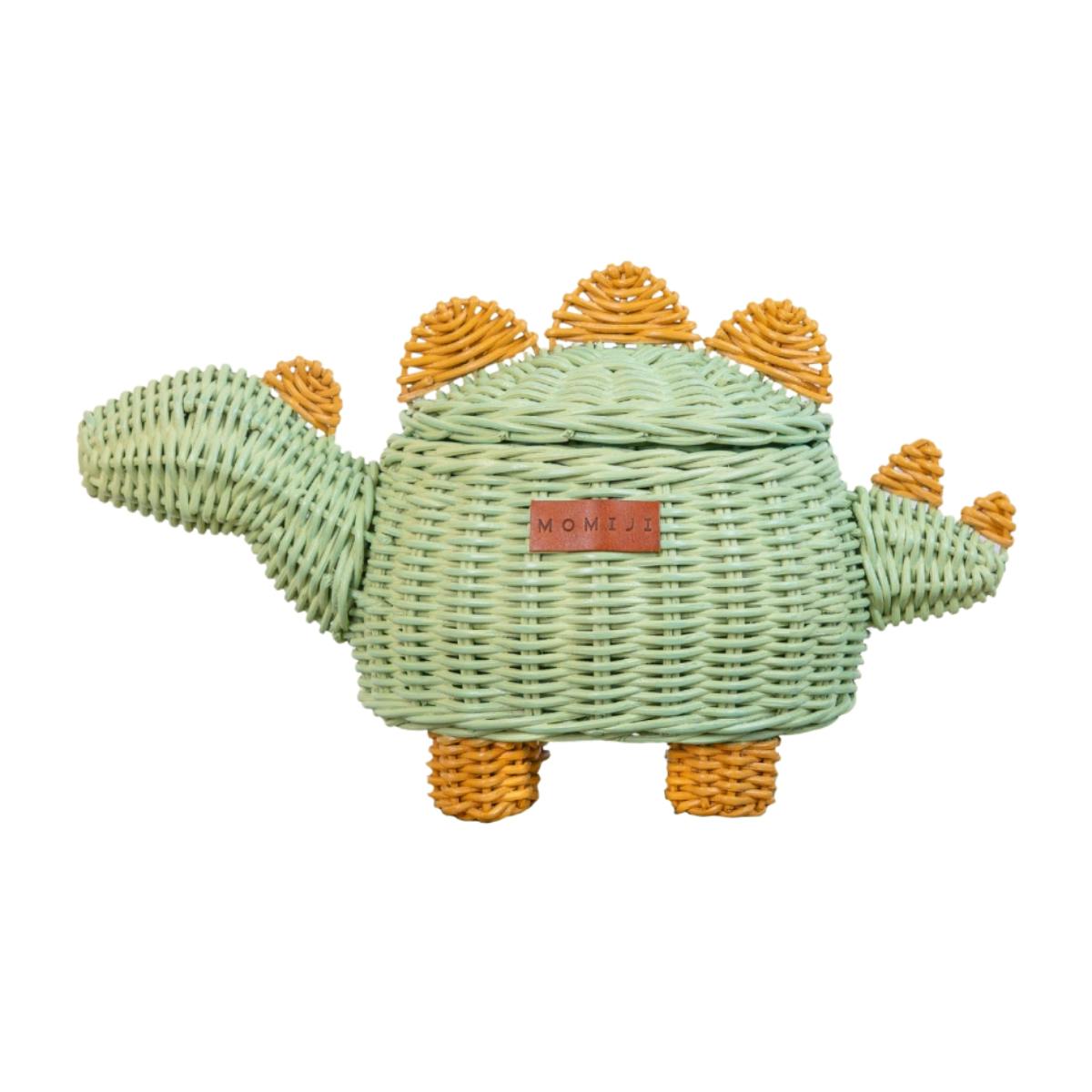 Dinosaur Handcrafted Rattan Storage Basket Mint Green - Small Wicker