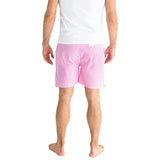 Men's Hepburn Gingham Pink Sleep Shorts - Organic Cotton Poplin
