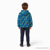 Reversible Color-Changing Puffer Jacket | Dino Adventure