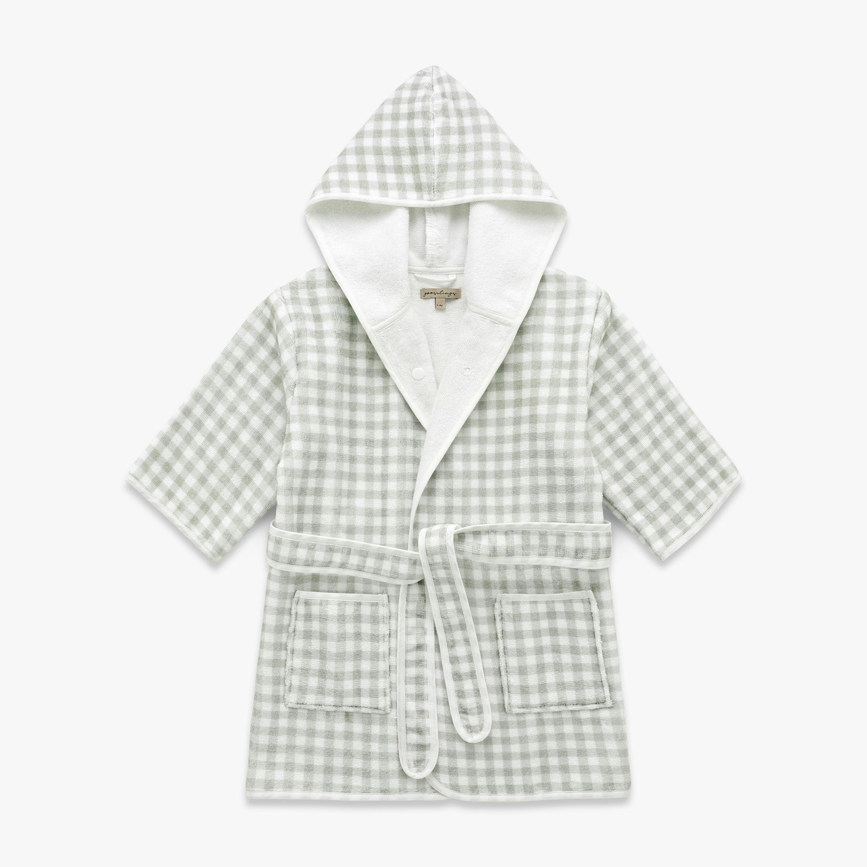 Picnic Gingham Bathrobe - Green