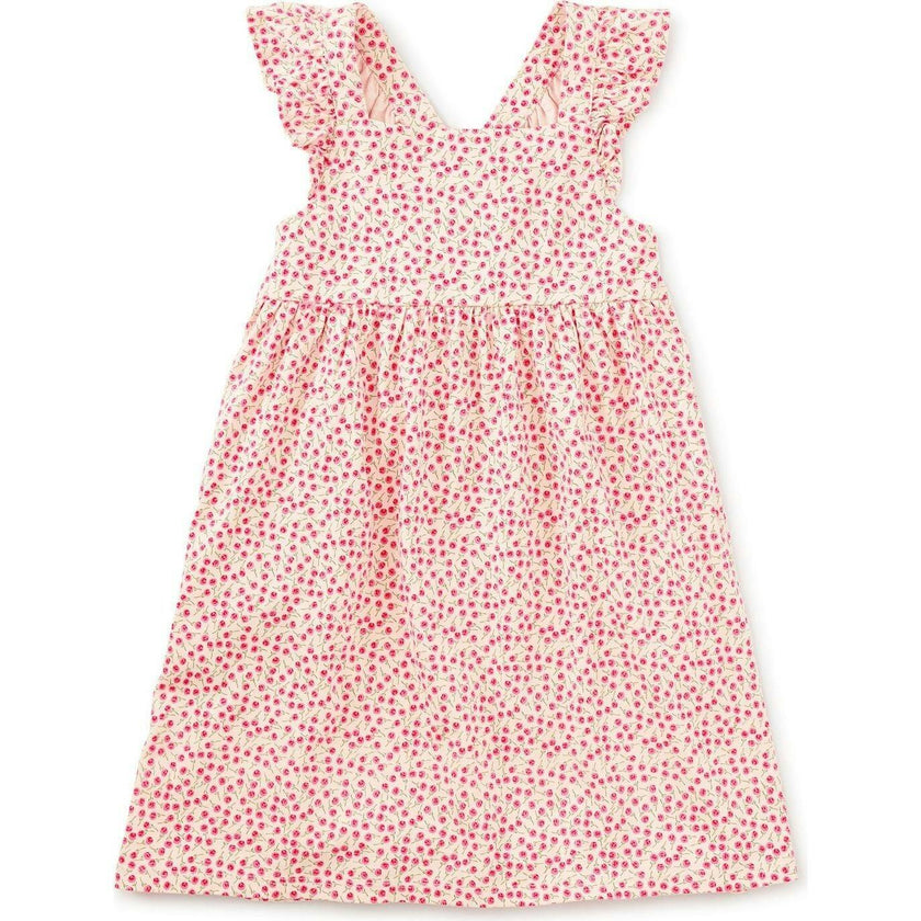 Ruffle Strap Dress, Pink