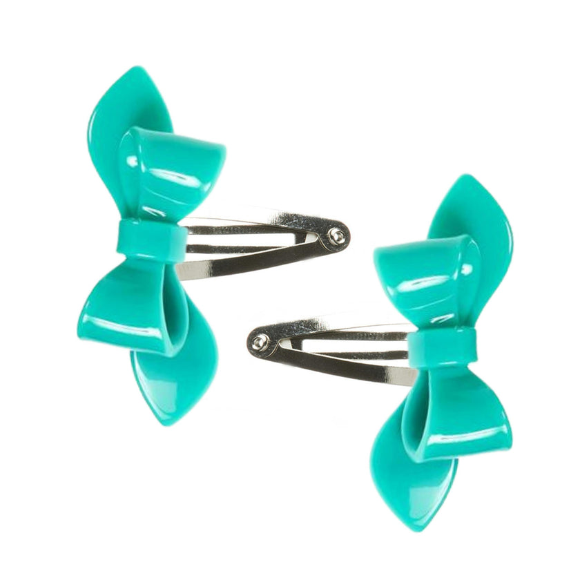 Rosane Bow Solid Colors  set of 2 Snap Clips