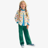 Kids cardigan in fall florals