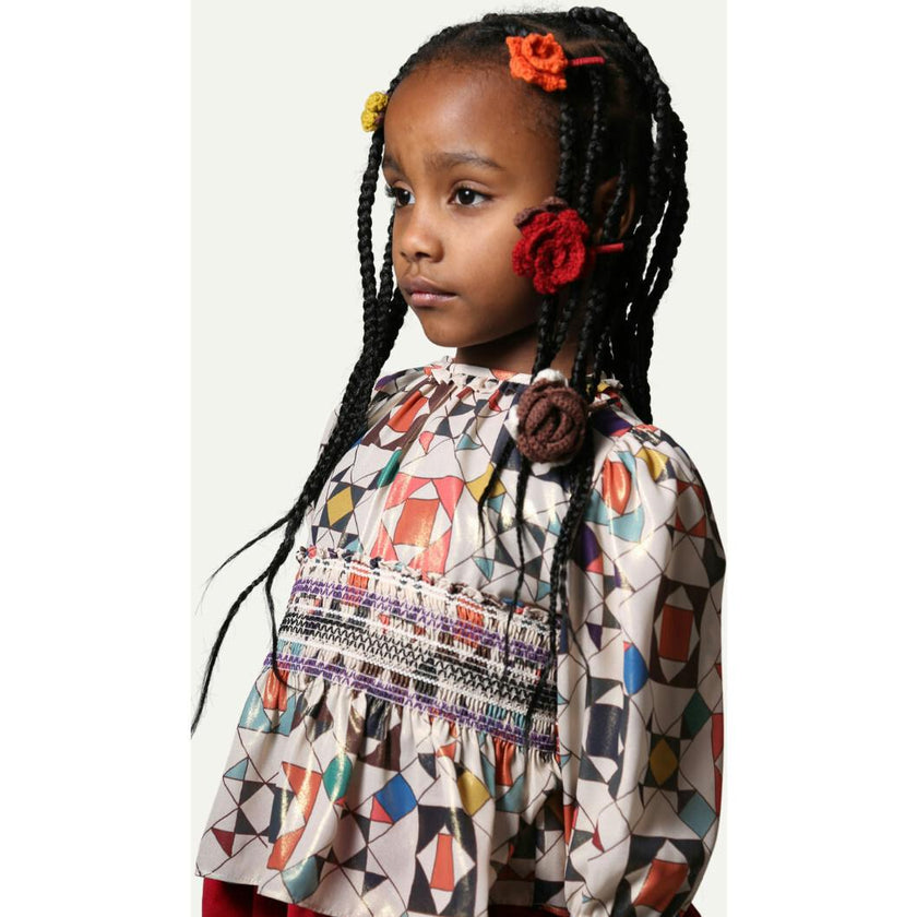 LUNA SMOCKED BLOUSE
