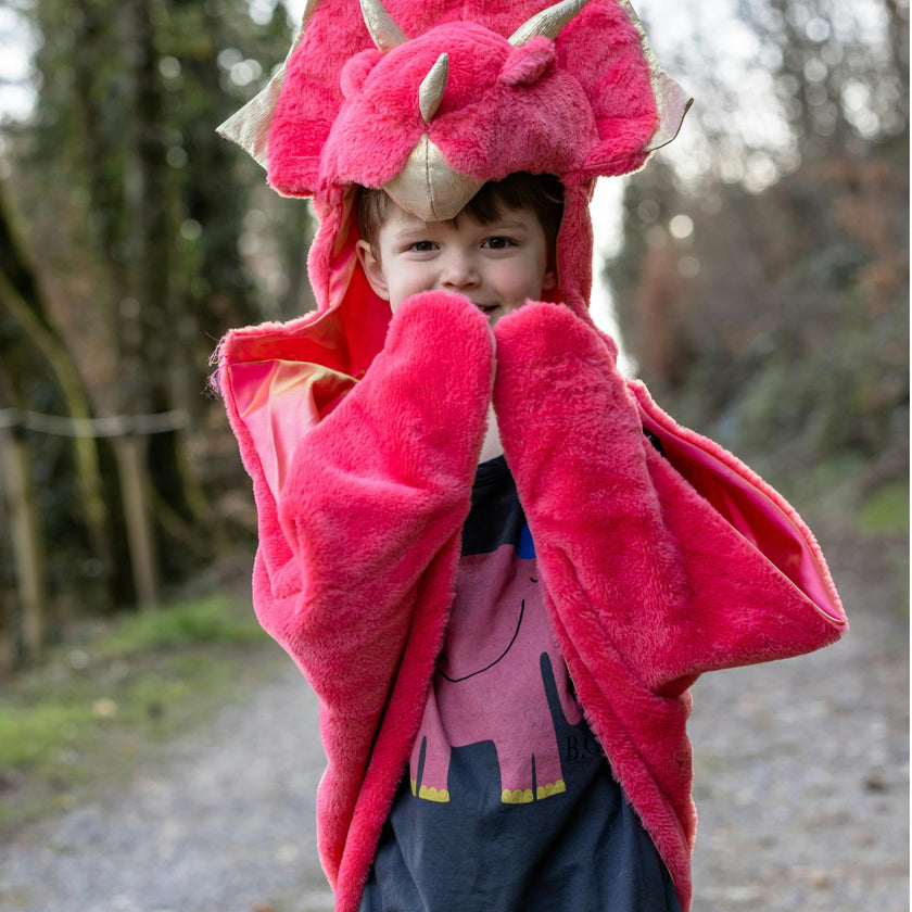 Red Triceratops Cuddle Cape