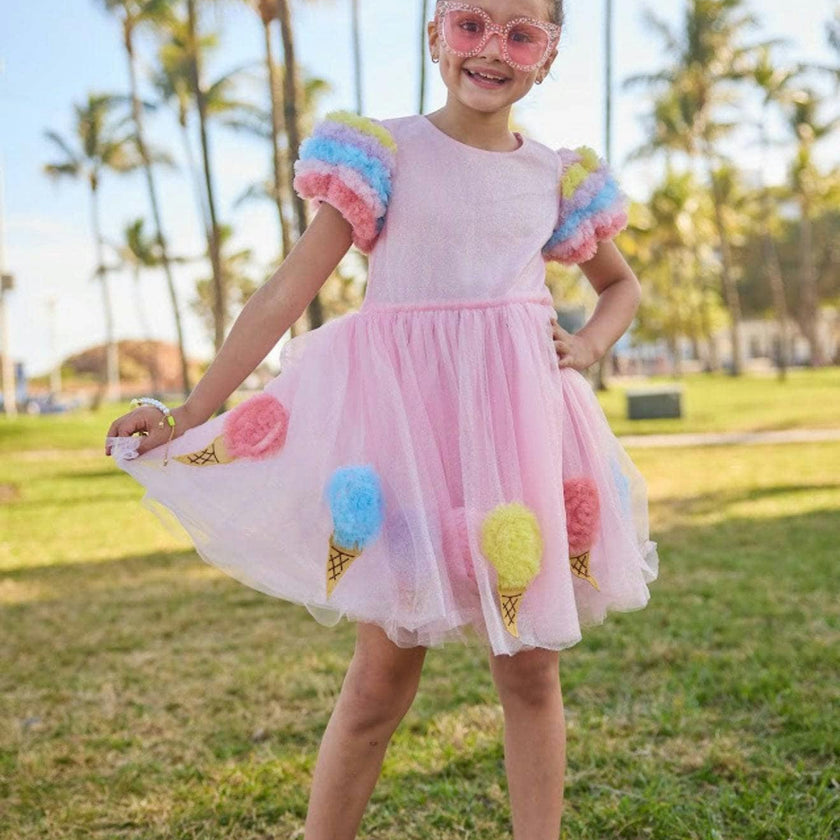 Ice Cream Shimmer Tulle Dress